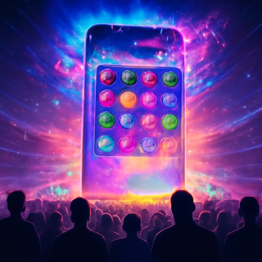 x6 colorful candy reels on phone